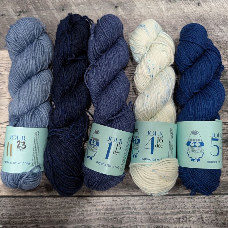 Laine Fingering Rambouillet Nylon superwash - Kit 4 demi écheveaux