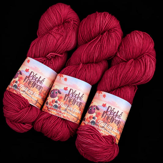 Canneberge — Fingering Mérinos Nylon classique