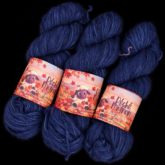 Nuit d'équinoxe — Cumulus — faux Suri (Lace mérinos et soie)