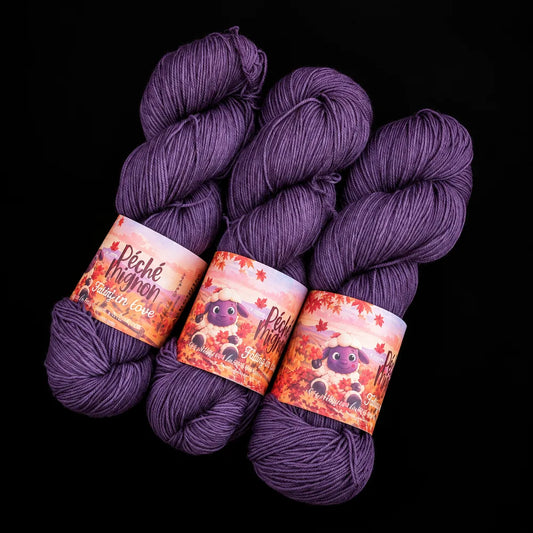 Aubergine — Fingering Mérinos Nylon classique