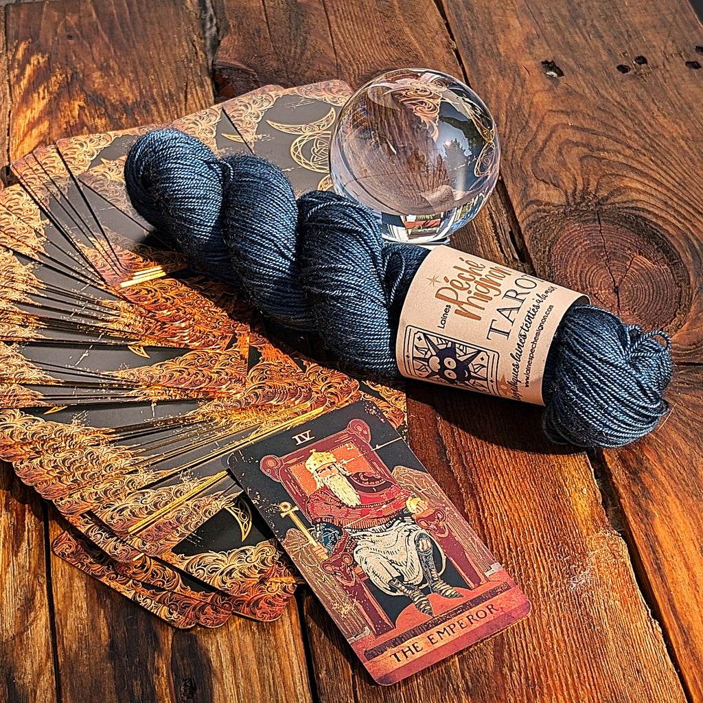 Tarot - Laine Fingering Mérinos yak et soie - L'empereur