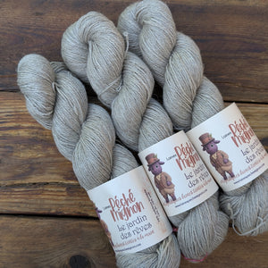 Laine Fingering mérinos yak lin superwash - Jardin des rêves - Naturel