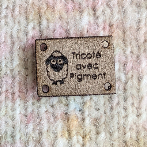 Ensemble d'étiquettes à tricot Pigment le farceur