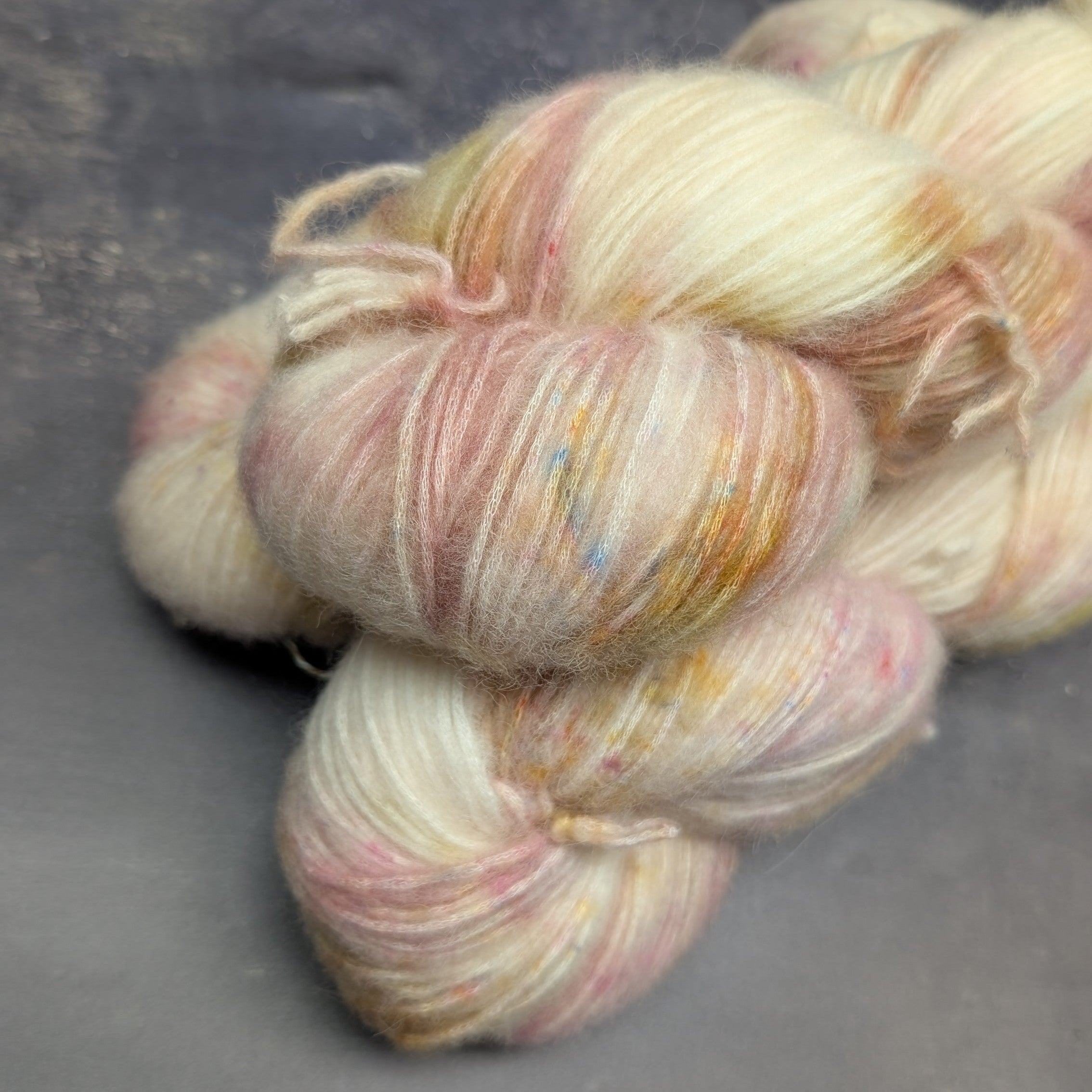 Fil à tricoter DK - Nebula - Bébé alpaga et coton - Papier de riz ...