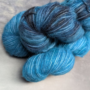 DK Nebula - bébé alpaga et coton non traité - teint à la demande