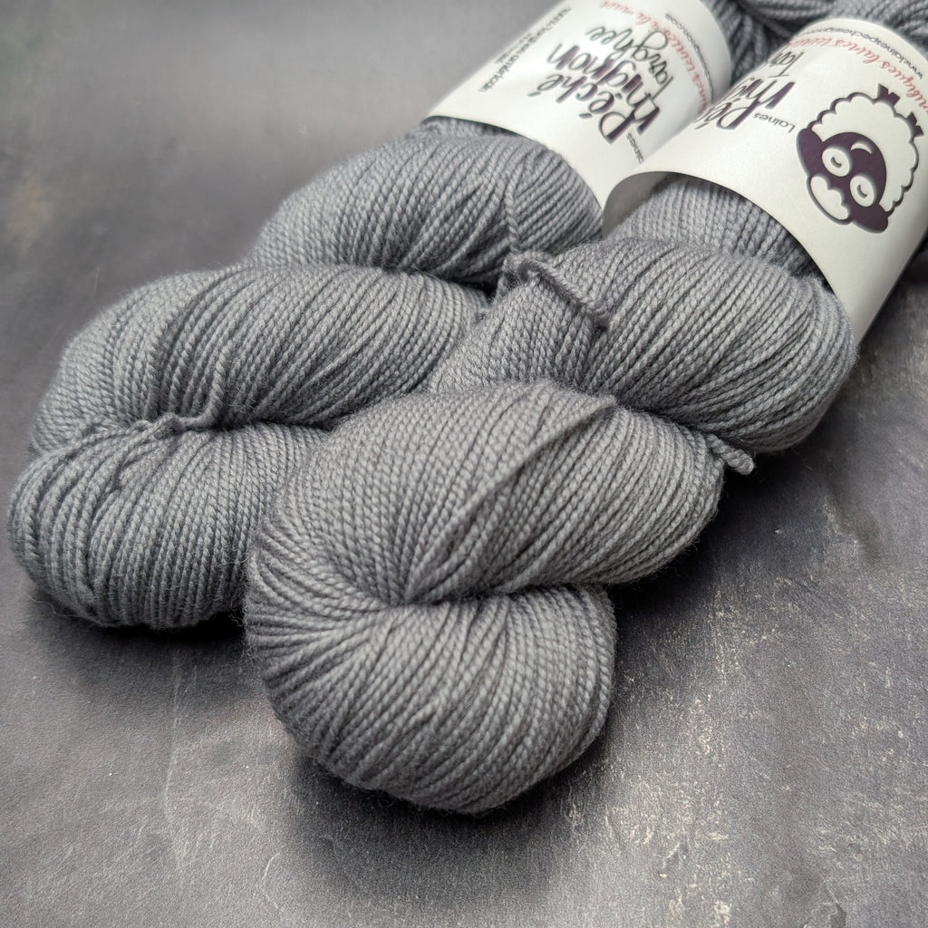 Fingering - Targhee non traité - Gris perle