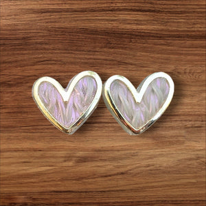 Boucles d'oreilles Tricoeur sculptées à la main