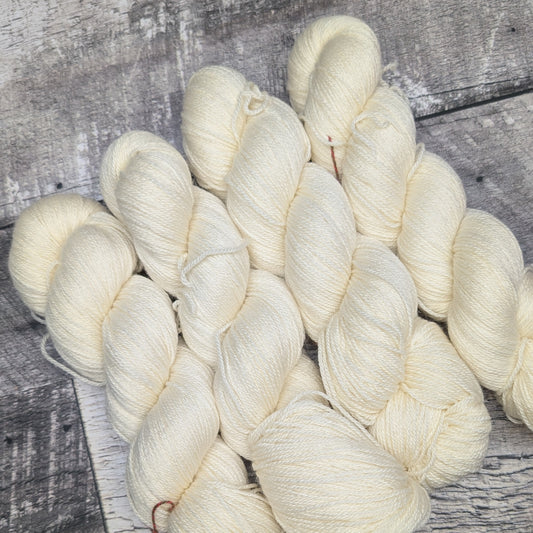 Fingering BFL soie cachemire (à l'unité) naturel