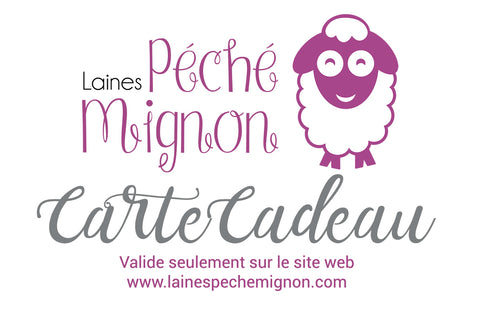 Carte-cadeau Laines Péché Mignon